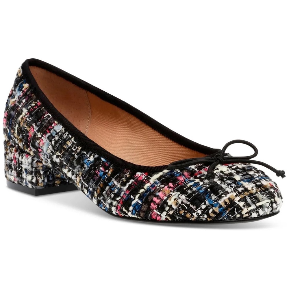 Steve Madden “Cherish” Ballet Flats Black Multicolor Tweed - Size 10